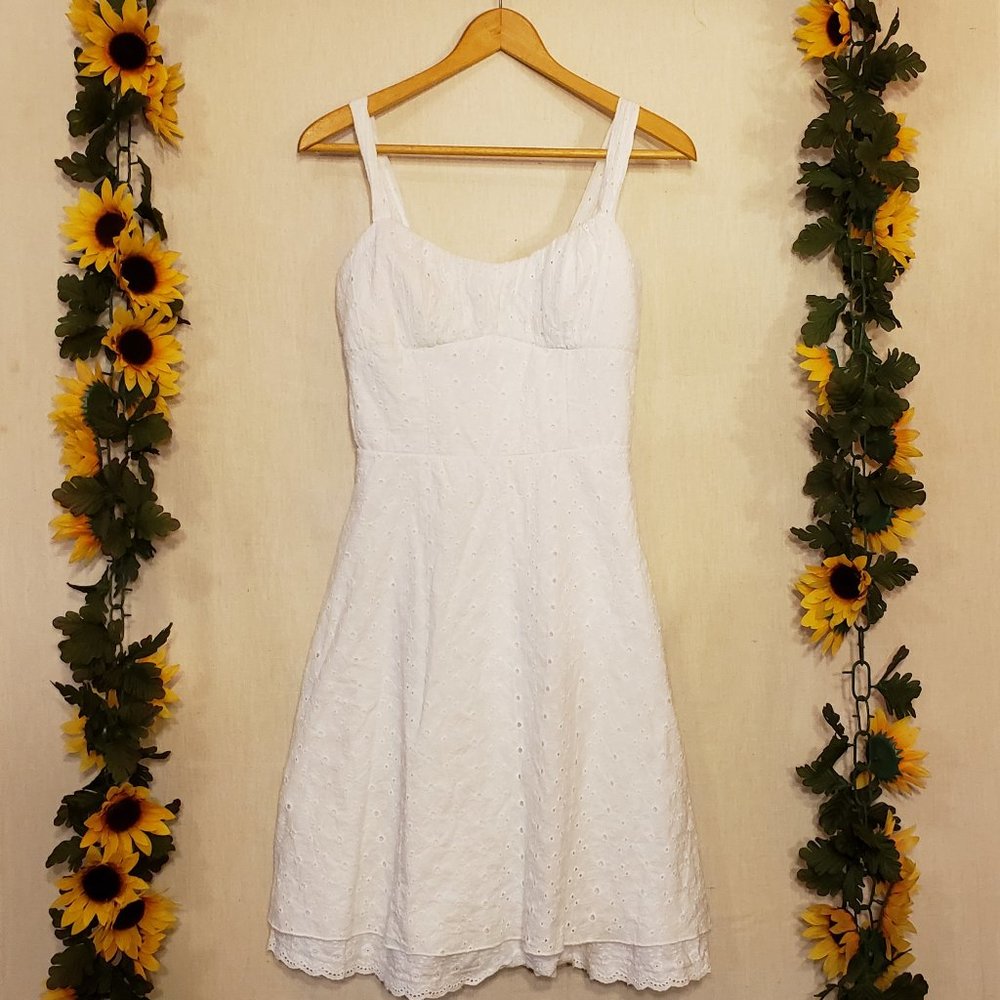 Ruby Rox White Eyelet Dress